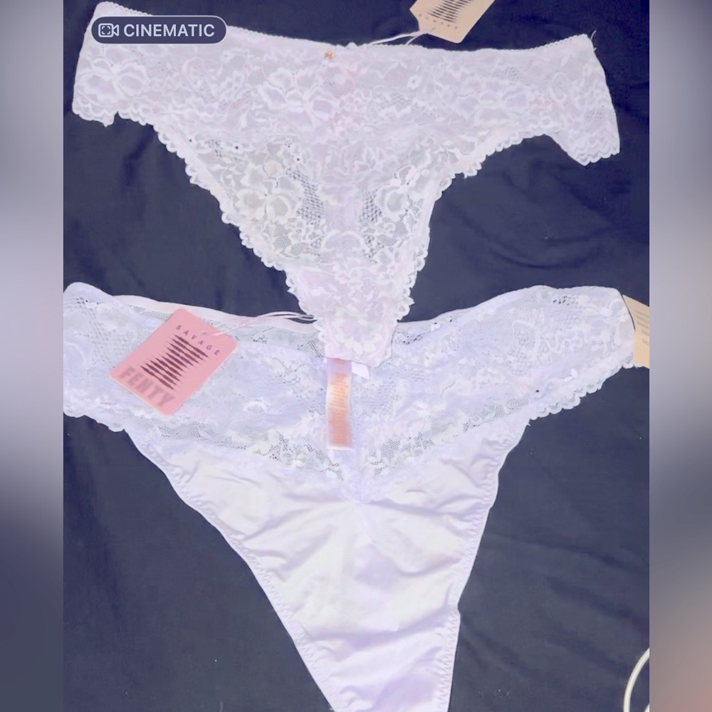 Savage X Fenty Lavender Lace Thong